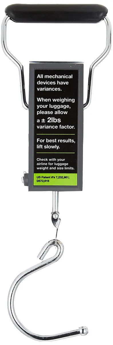 Travelon Stop and Lock Luggage Scale with Tape Measure | Weighs Up to 34 kg (75 lbs) - view 2