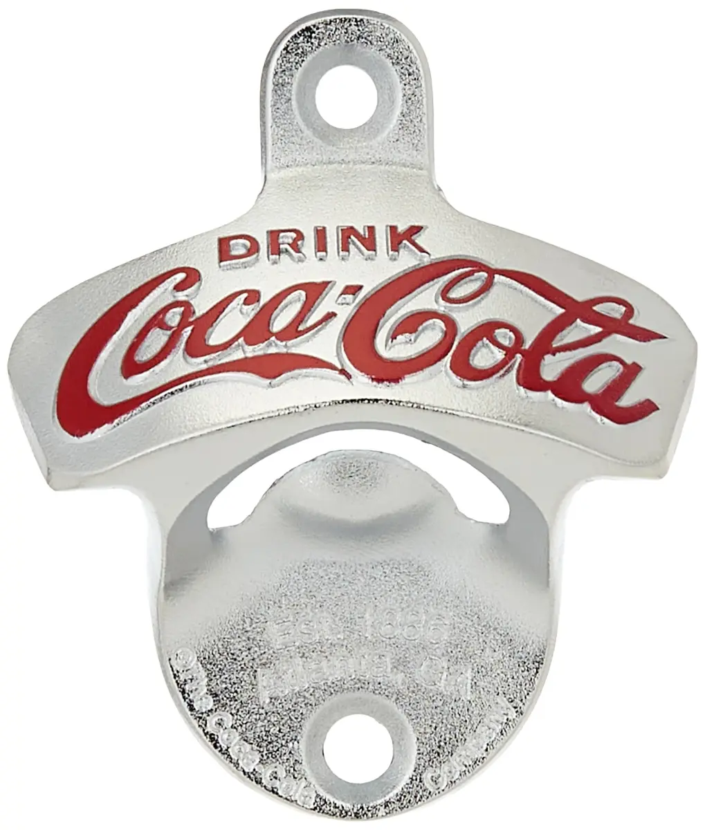TableCraft Coca-Cola Wall Mount Bottle Opener Small | Classic 1929 Design, Die-Cast Metal - view 2