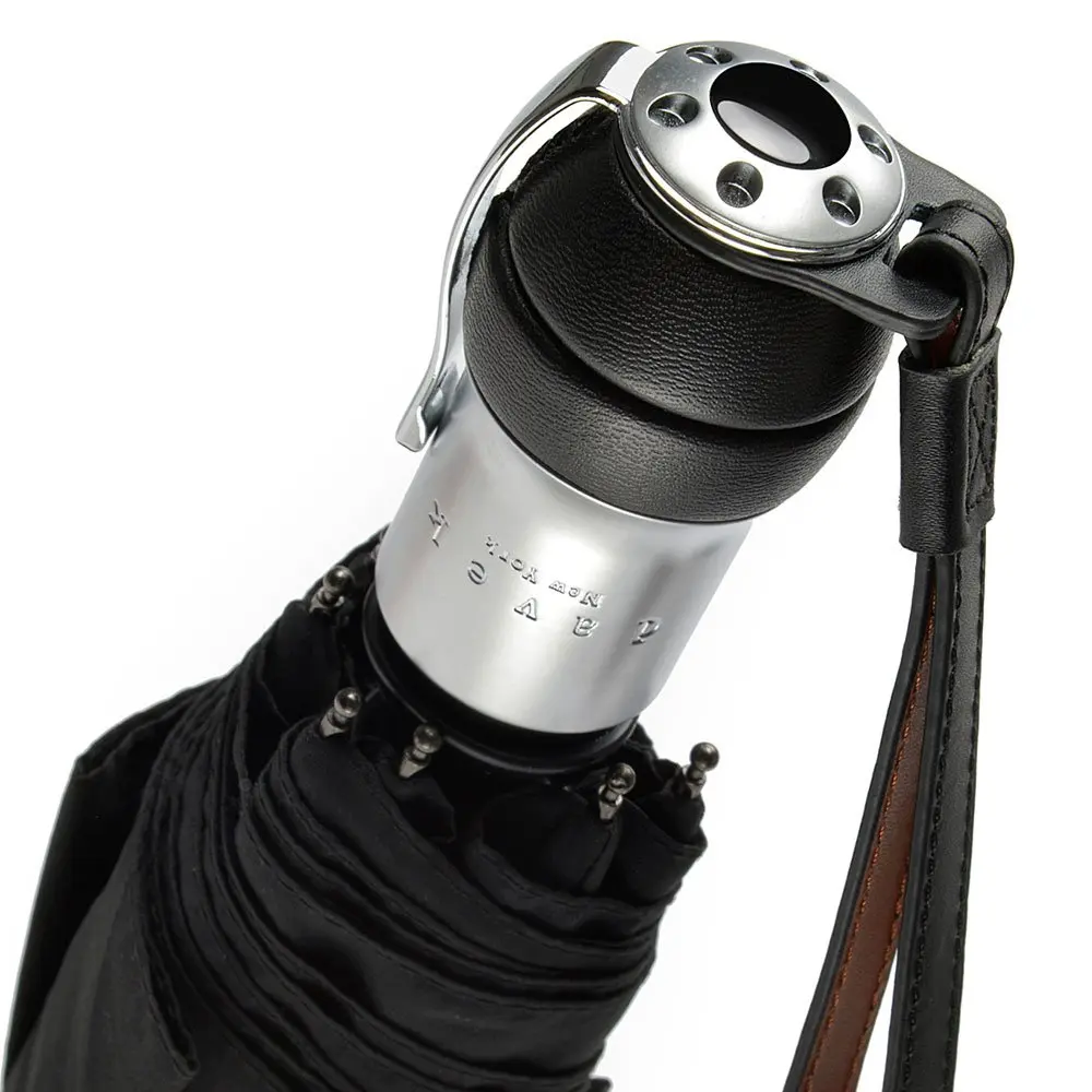 Davek Solo Umbrella (Classic Black) | Windproof Travel Umbrella with Automatic Open - view 3