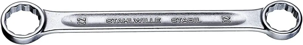 Stahlwille 41050809 STABIL Double Ended Ring Spanner 8 x 9 mm Metric | Industrial Grade Chrome Plated - main product image