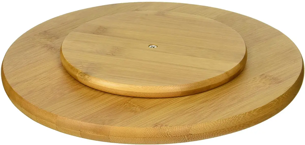 Lipper International Bamboo Wood 10" Kitchen Turntable | Rotates for Easy Access, Natural & Renewable Material (70-120 chars) - view 2