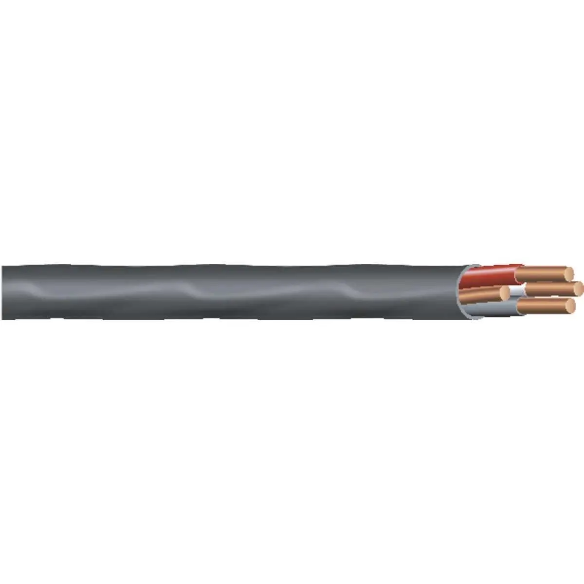 Southwire 63950002 125ft. 6 Gauge 3 Conductor NM-B Cable Black | Indoor Nonmetallic Sheathed Copper Wire - view 2