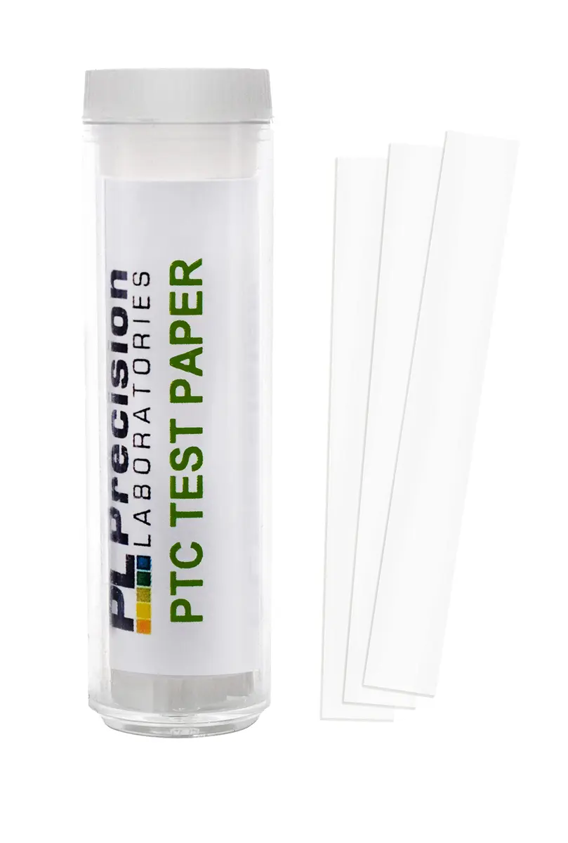 Precision Laboratories PTC Paper Taste Test Strips Vial of 100 | Genetics Demonstration Kit - main product image
