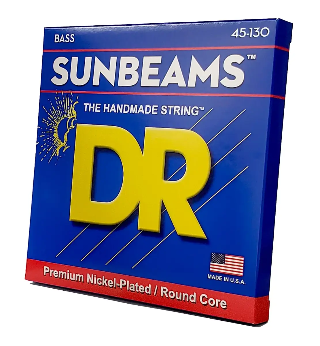 DR Strings Sunbeam Round Core 5-String Bass Guitar Strings 45-130 | Warm Tone, Smooth Feel - main product image