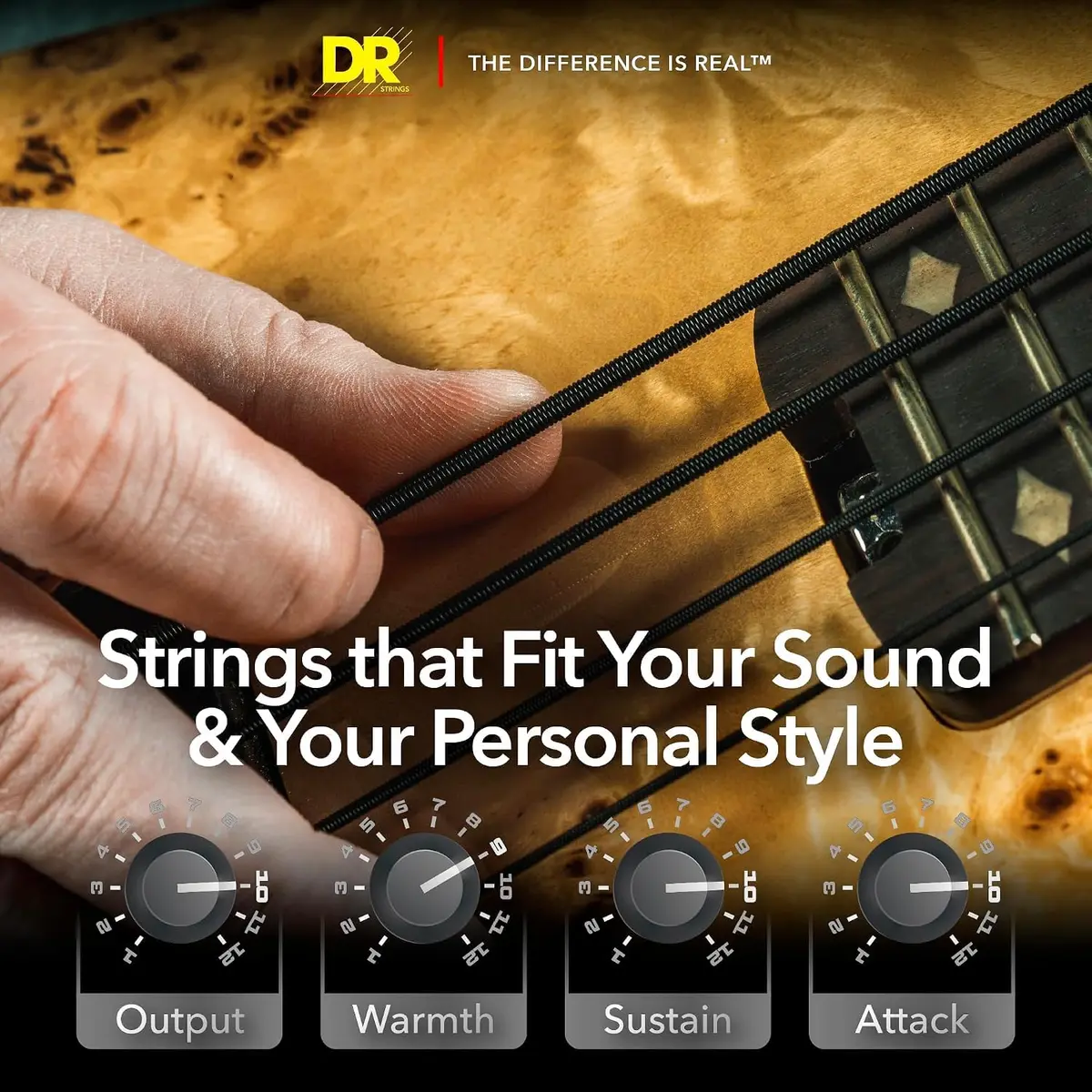 DR Strings BLACK BEAUTIES Coated Steel Bass Strings (40-120) — 5 Strings, Long-Lasting Tone & Bold Style - view 5