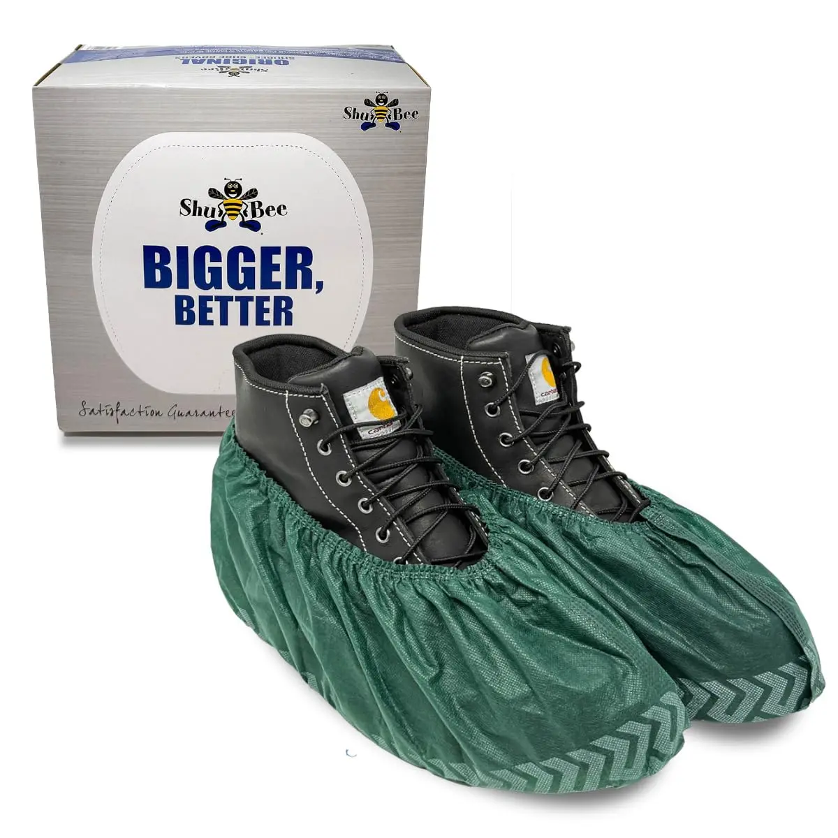 ShuBee Extra-Large Disposable Shoe Covers | Durable & Thick for Construction & Service Work - 50 Pairs - main product image