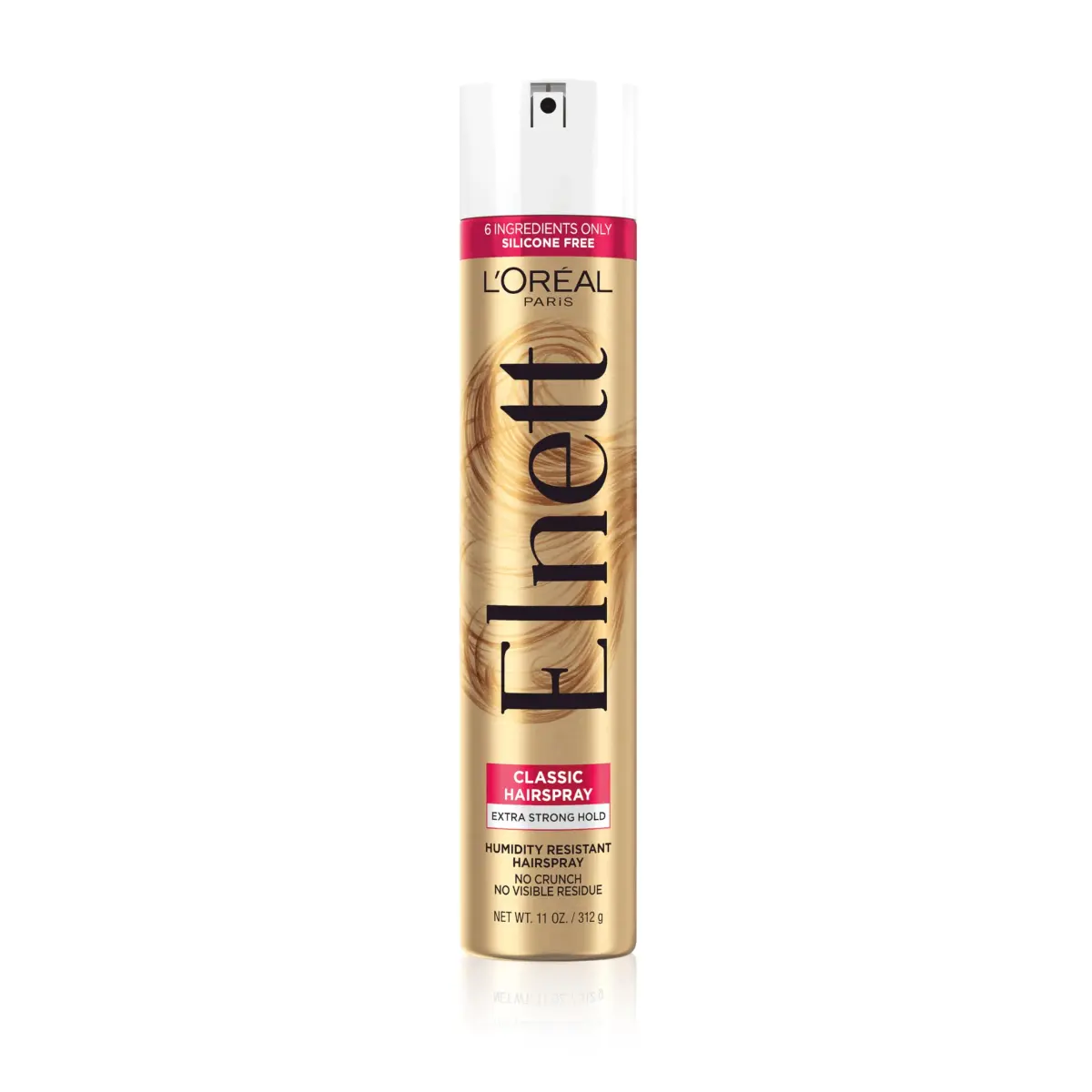 L'Oreal Paris Elnett Classic Hairspray 11 oz (311 g) | Extra Strong Hold with Humidity Resistant Frizz Control & Soft Finish - main product image