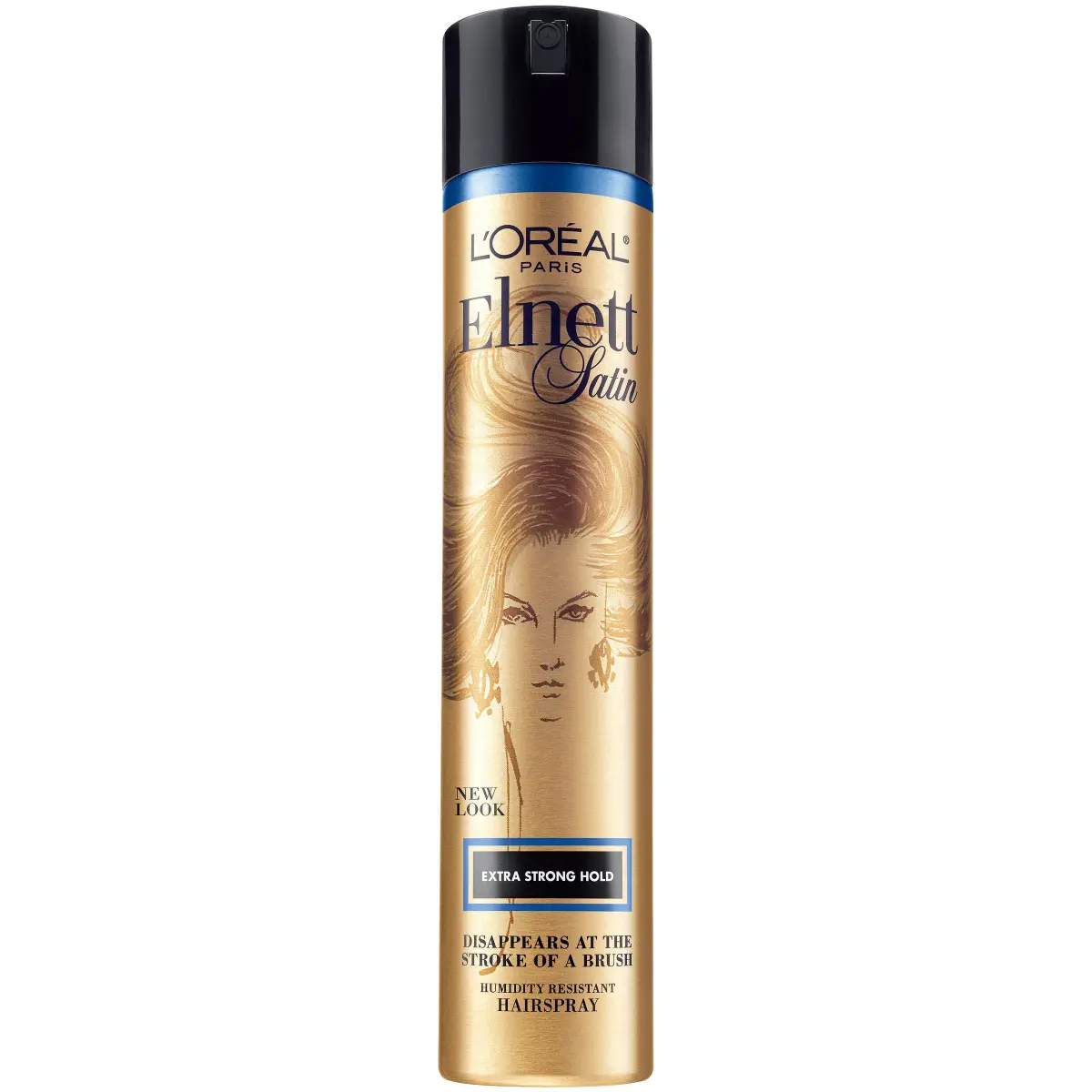 L'Oreal Paris Elnett Satin Extra Strong Hold Hairspray 250ml (11 oz) | Humidity Resistant, Brushable Hold - main product image