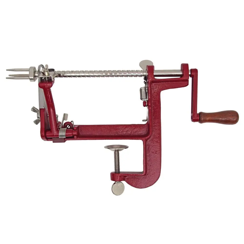 Johnny Apple Peeler Heavy Duty Cast Iron Apple Peeler with Stainless Steel Blades & Clamp Base | Peel, Slice & Core - main product image
