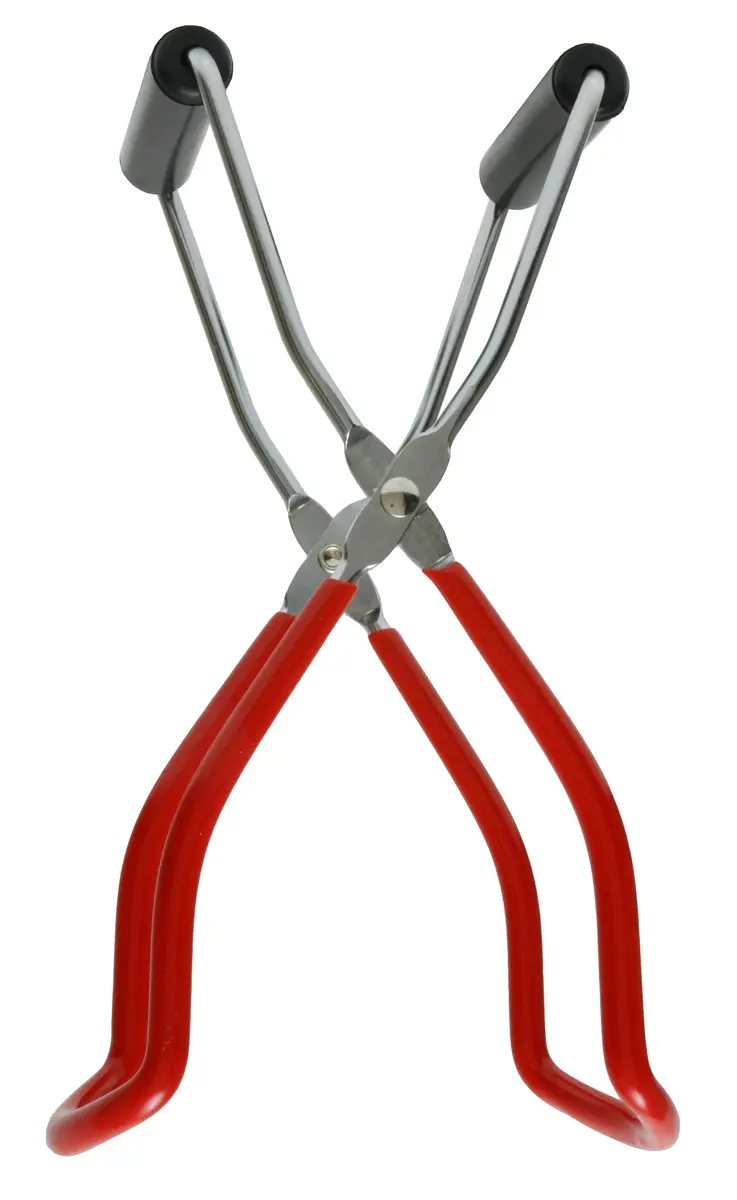 KITCHEN CROP Jar Lifter | Adjustable Canning Tool for All Jar Sizes, Red - main product image