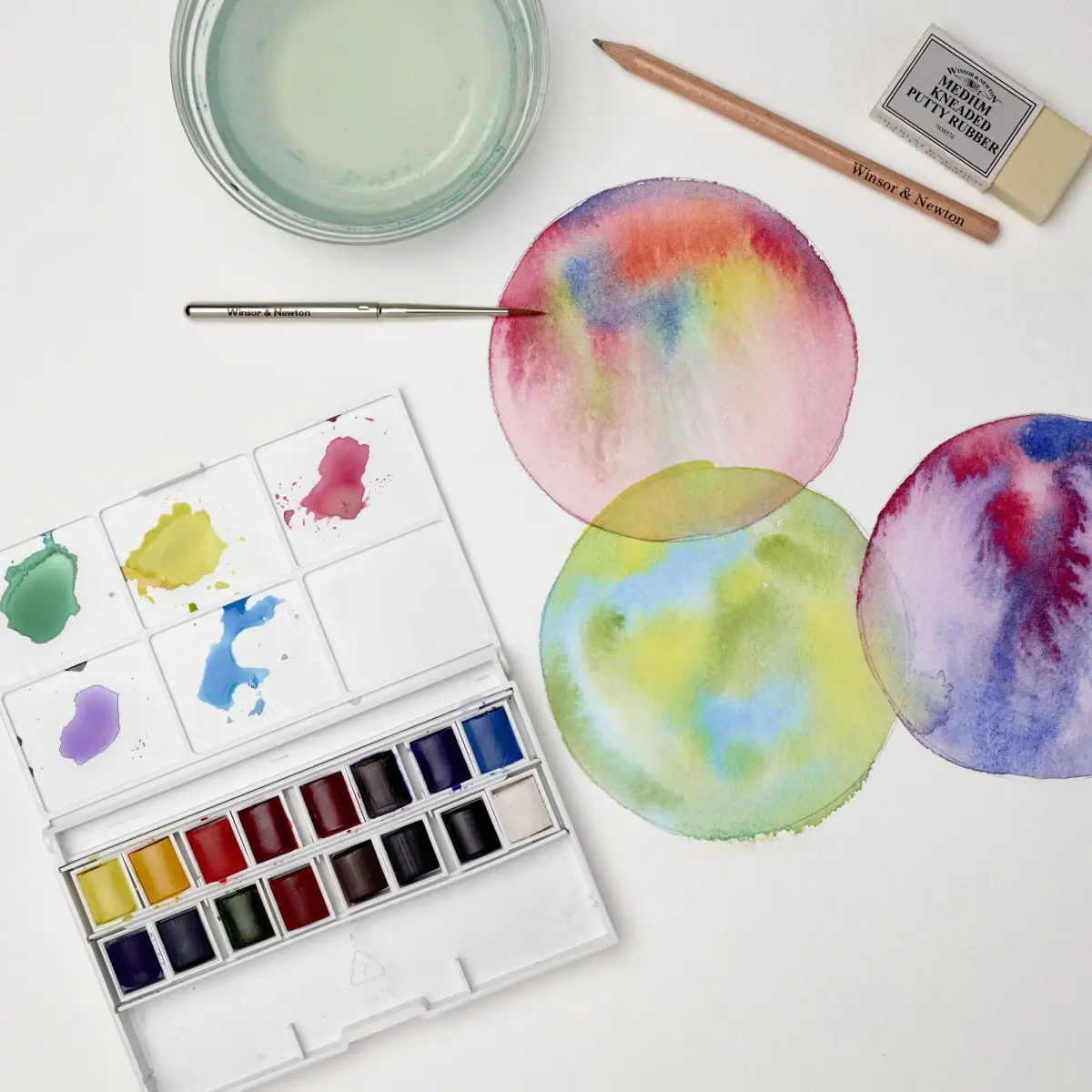 Winsor & Newton Cotman Watercolor Paint Set 16 Half Pans | Artist Grade Watercolors for Beginners - view 2