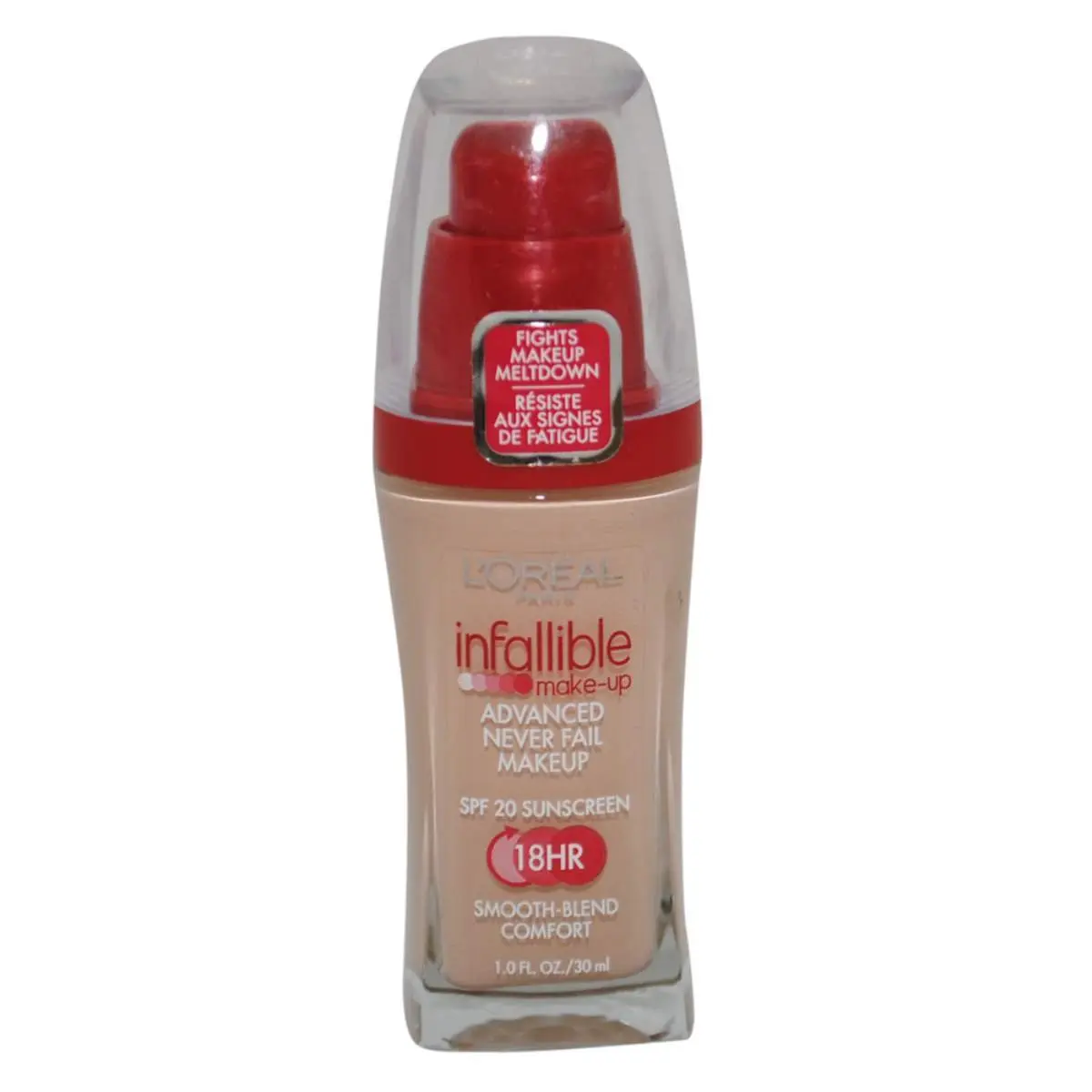 L'Oreal Paris Infallible Advanced Never Fail Makeup 1 Fl Oz | 18-Hour Flawless Coverage - main product image