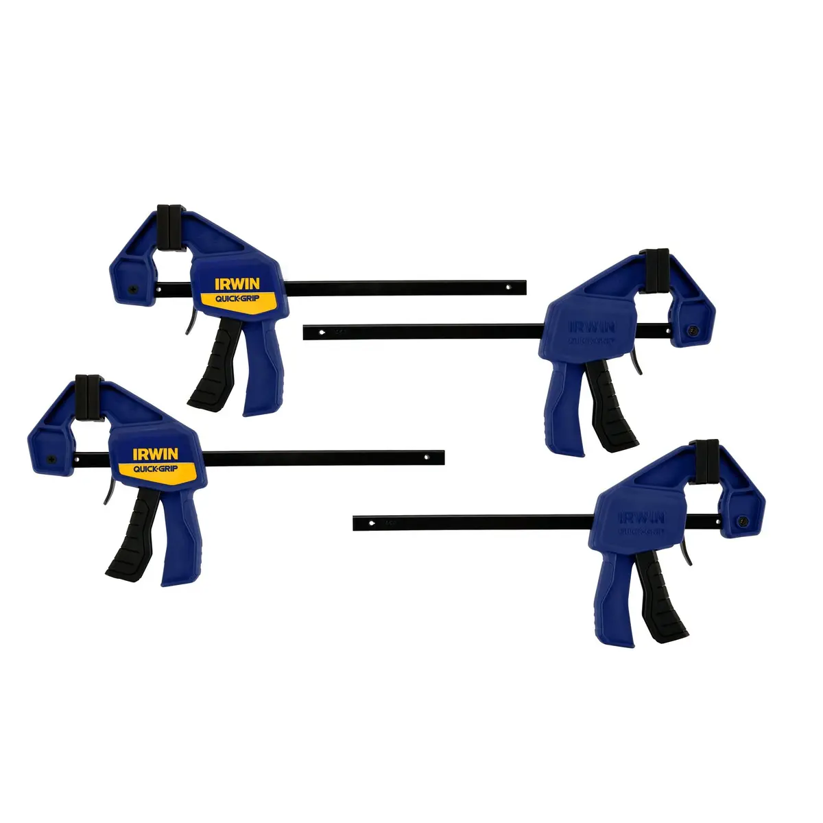 IRWIN Quick-Grip 1964758 One-Handed Mini Bar Clamp 4 Pack, 6 inch (15.24 cm) | Secure Woodworking Hold - view 3