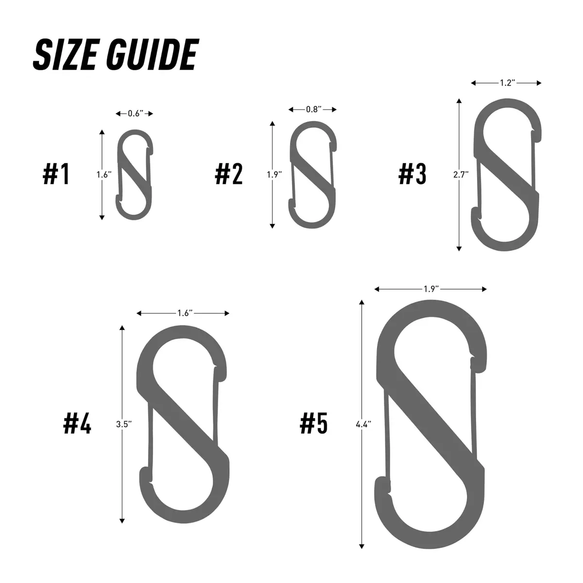 Nite Ize S-Biner Dual Carabiner Stainless Steel Size 1 Black 2-Pack | Secure Dual Gate Clip for Keys & Gear - view 4