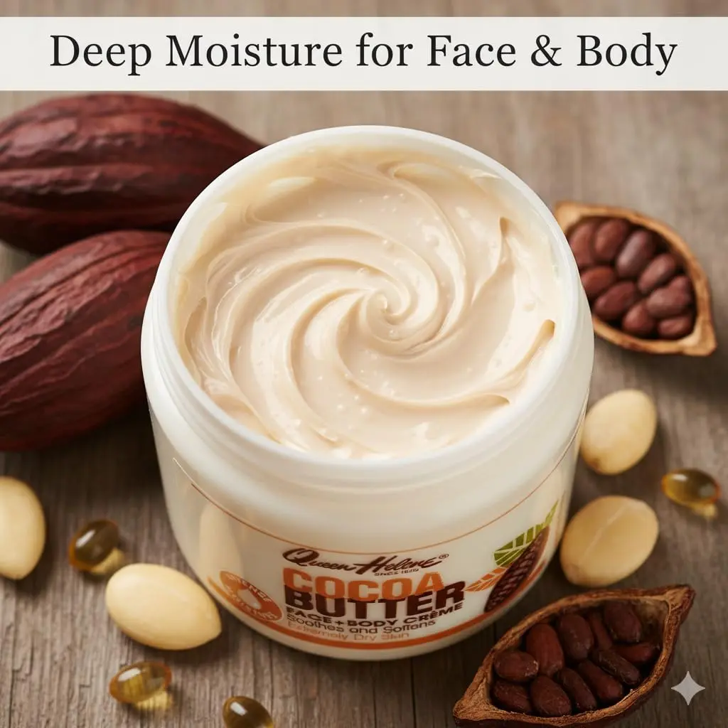 Queen Helene Cocoa Butter Face & Body Cream 4.8 oz Jar | Extra Rich Moisturizer for Dry Skin - view 3