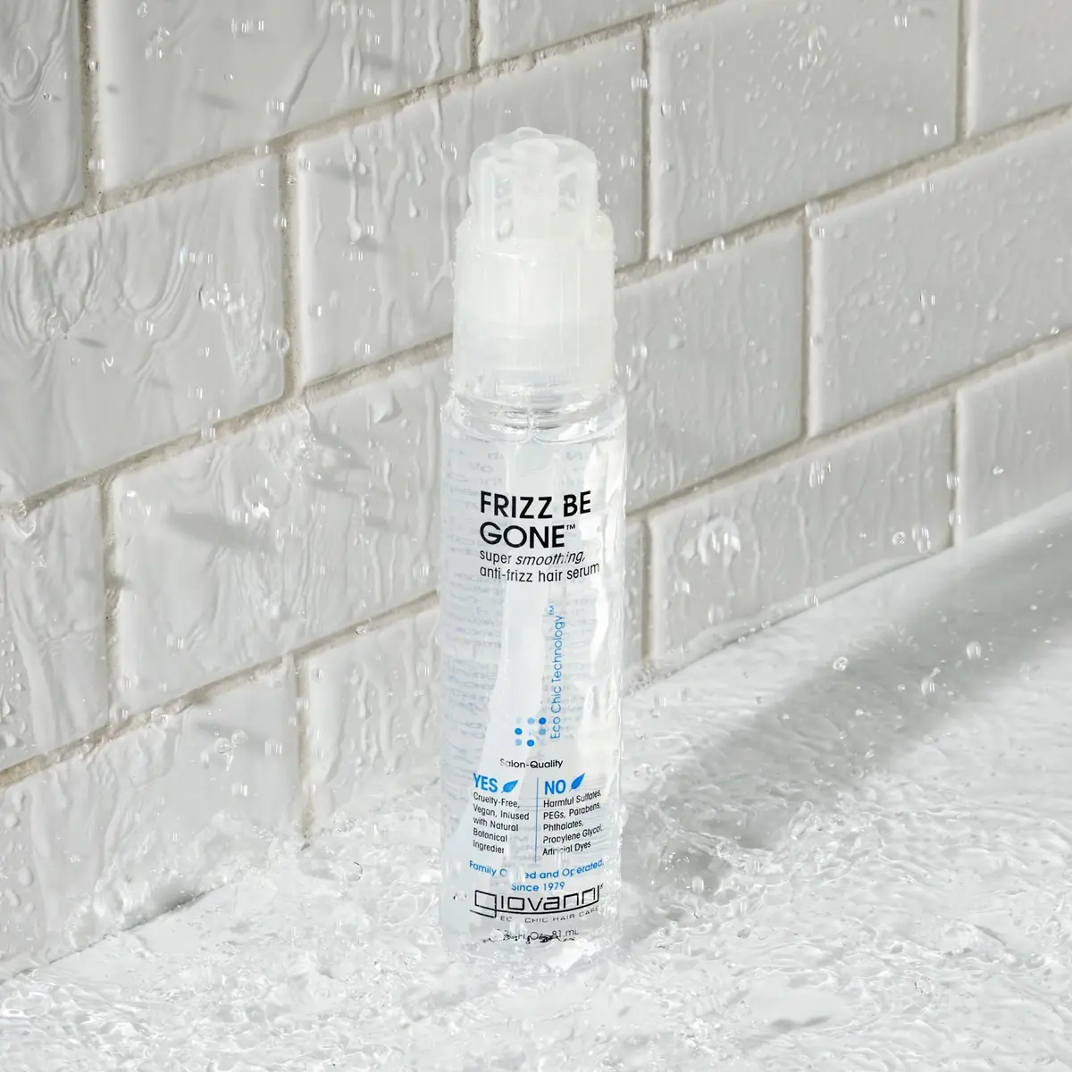 GIOVANNI Eco Chic Frizz Be Gone Super Smoothing Anti-Frizz Hair Serum 80ml (2.75 Fl Oz) | Seals in Color, Adds Shine - view 3