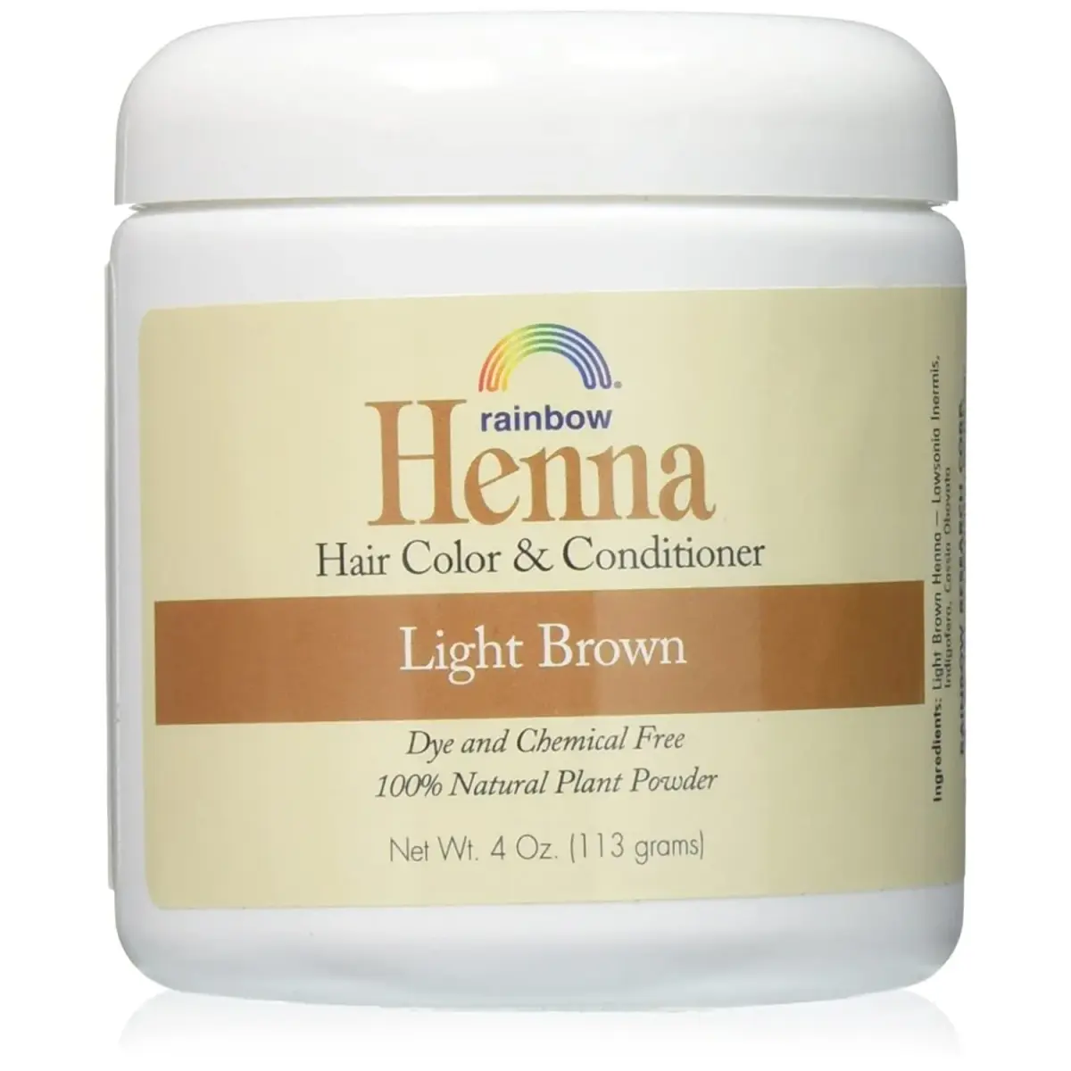 Rainbow Research Persian Light Brown Henna Hair Color 16 oz (454 g) | Natural Plant-Based Dye - main product image