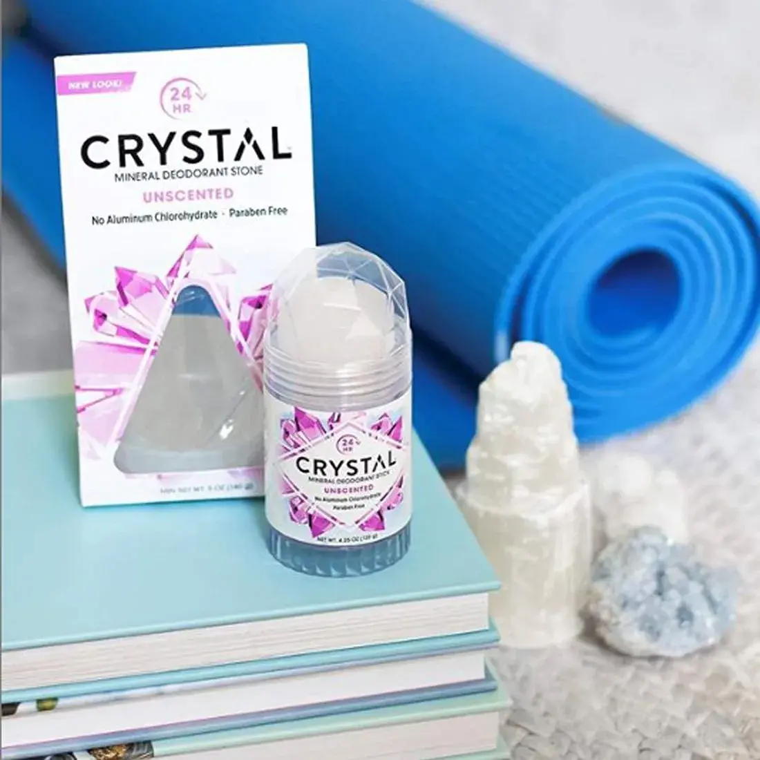 Crystal Essence Mineral Deodorant Stick - Unscented Body Deodorant 16.75ml (0.5 Fl Oz) | 24-Hour Odor Protection - view 5