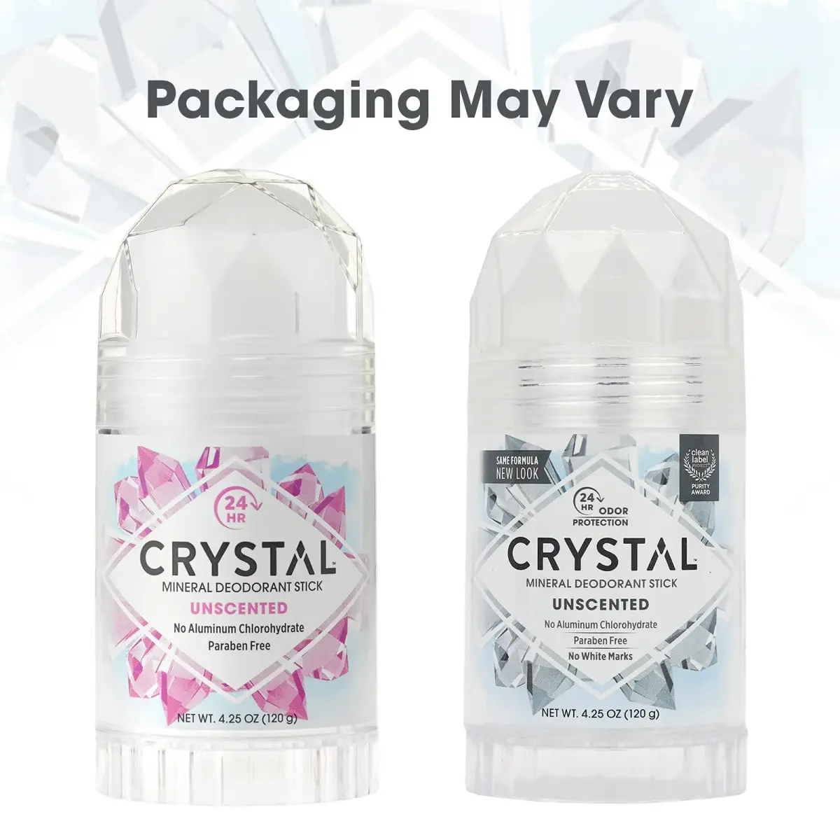 Crystal Essence Mineral Deodorant Stick - Unscented Body Deodorant 16.75ml (0.5 Fl Oz) | 24-Hour Odor Protection - view 6