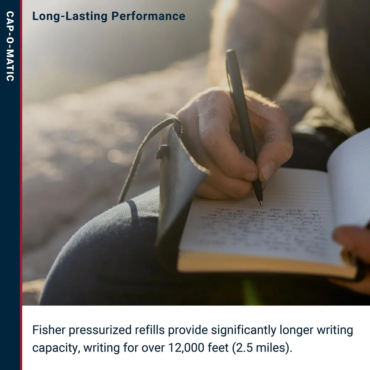 Fisher Space Pen Military Cap-O-Matic Pen, Black Ink, Gift Box | Writes Upside Down & in Extreme Temperatures - view 5