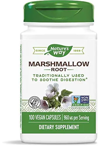 Nature's Way Marshmallow Root 480 mg 100 Capsules (200 Count Total) | Herbal Supplement for Digestive & Urinary Support - view 2