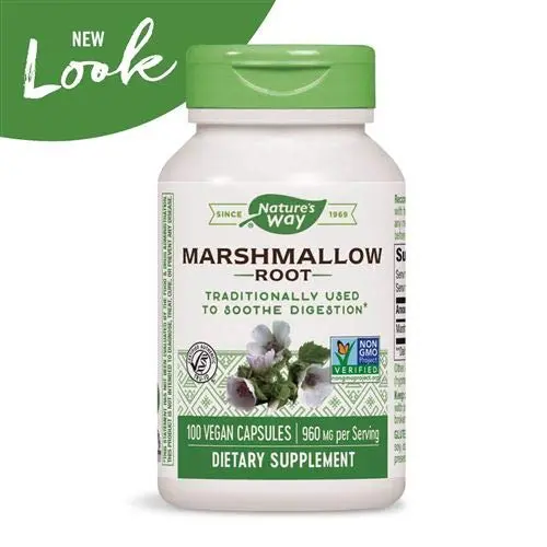 Nature's Way Marshmallow Root 480 mg 100 Capsules (200 Count Total) | Herbal Supplement for Digestive & Urinary Support - view 5
