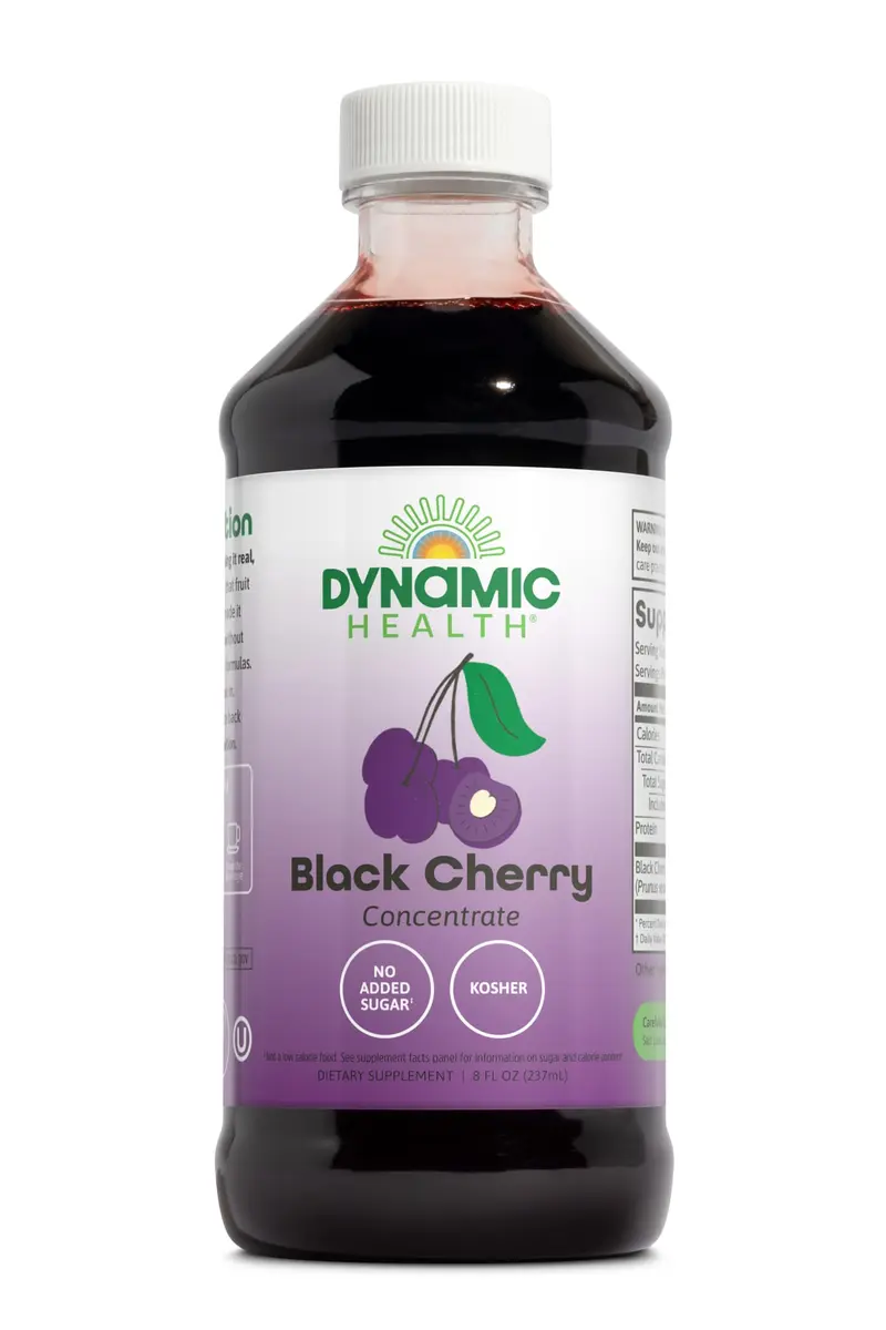 Dynamic Health Black Cherry Juice Concentrate 8 fl oz | Unsweetened, Vegan, Gluten-Free - main product image