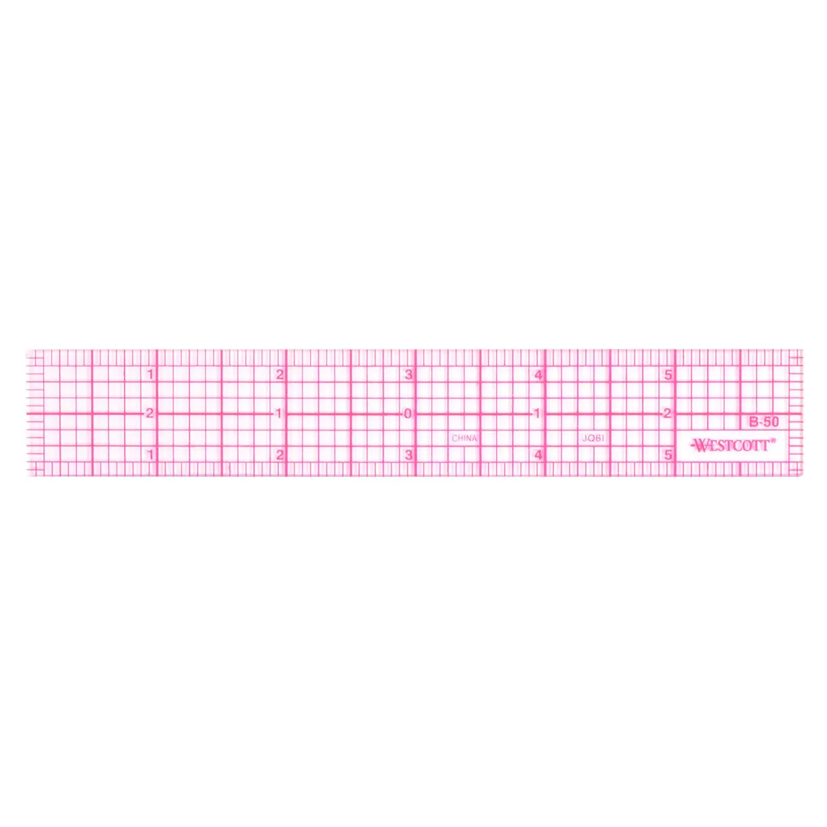 Westcott 6-Inch Beveled Transparent Ruler (B-50) 15.24 cm (6 in) | Accurate Drafting Tool - main product image