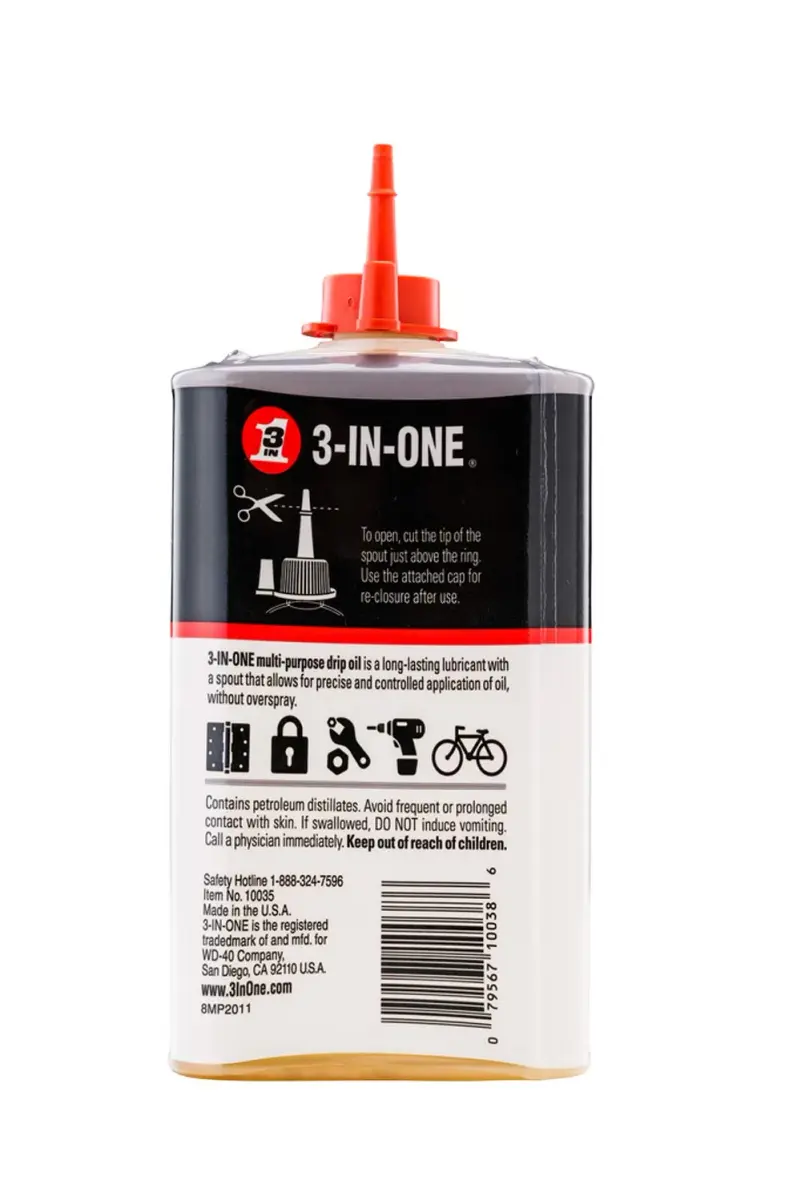 3-IN-ONE Multi-Purpose Oil 8 OZ (236 ml) | Lubricates, Cleans, Protects Against Rust - view 5