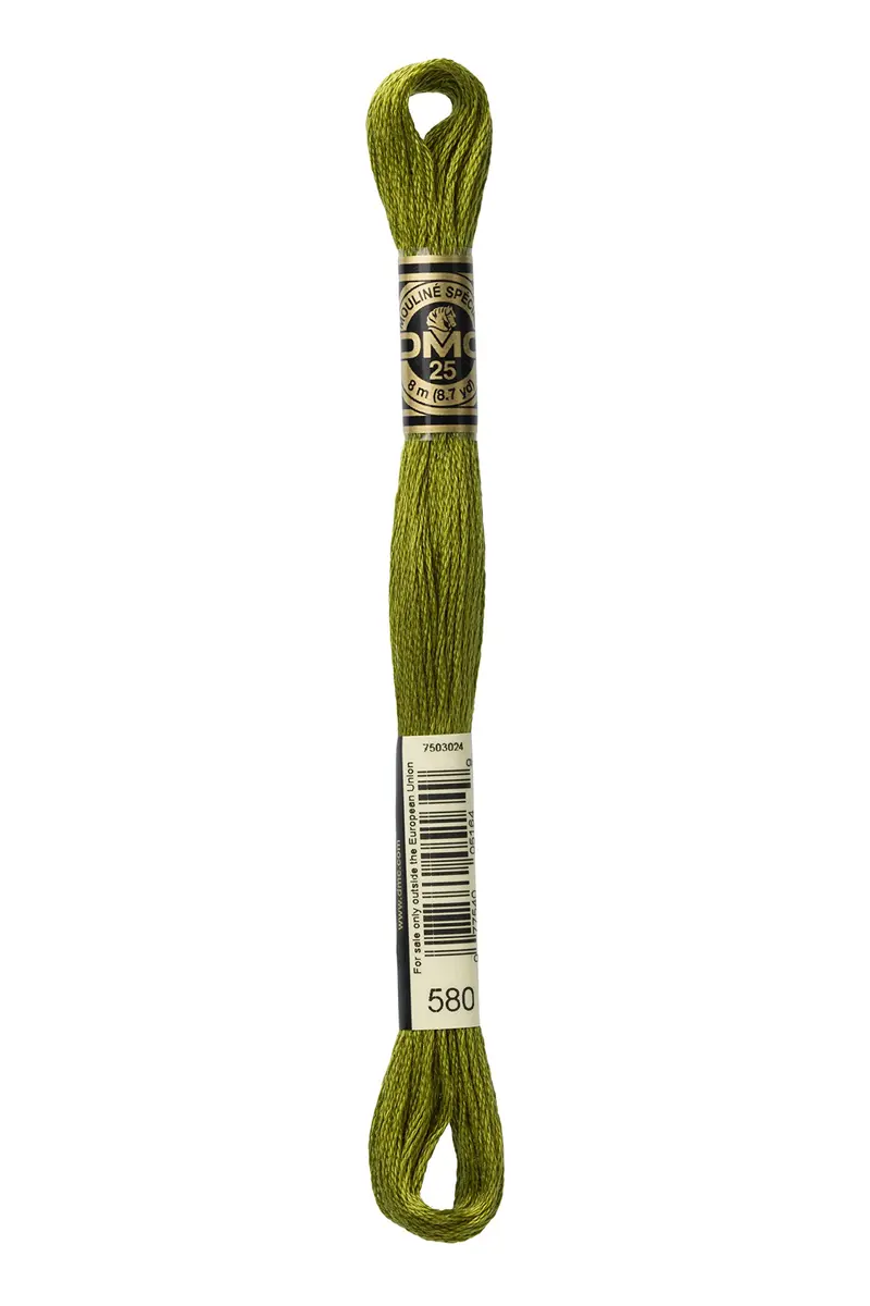 DMC Six Strand Cotton Embroidery Floss 500-599 Multicolor | 8m (8.7yd) Skein for Cross Stitch & Crafts - main product image