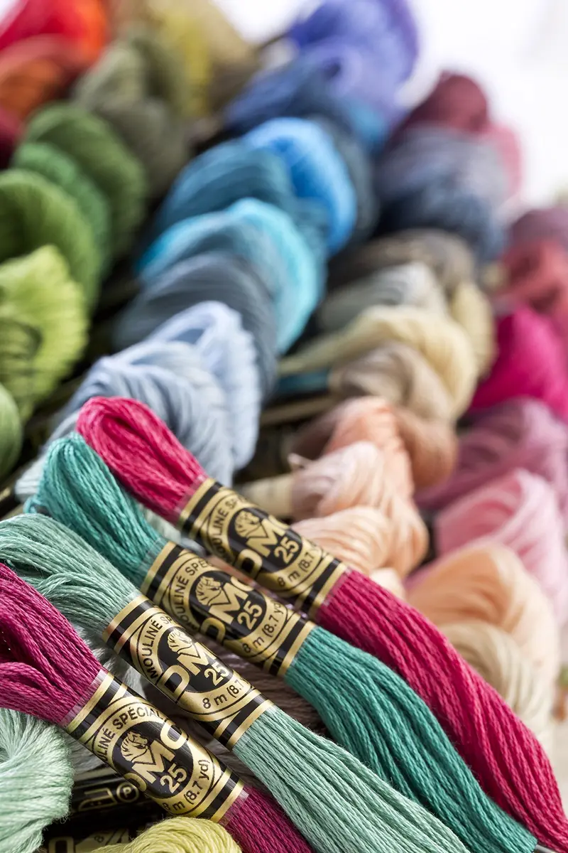 DMC Mouline Stranded Cotton Six Strand Embroidery Floss, Medium Blue Violet, 8.7-Yard | Fade-Resistant, Washable Cotton Thread - view 5