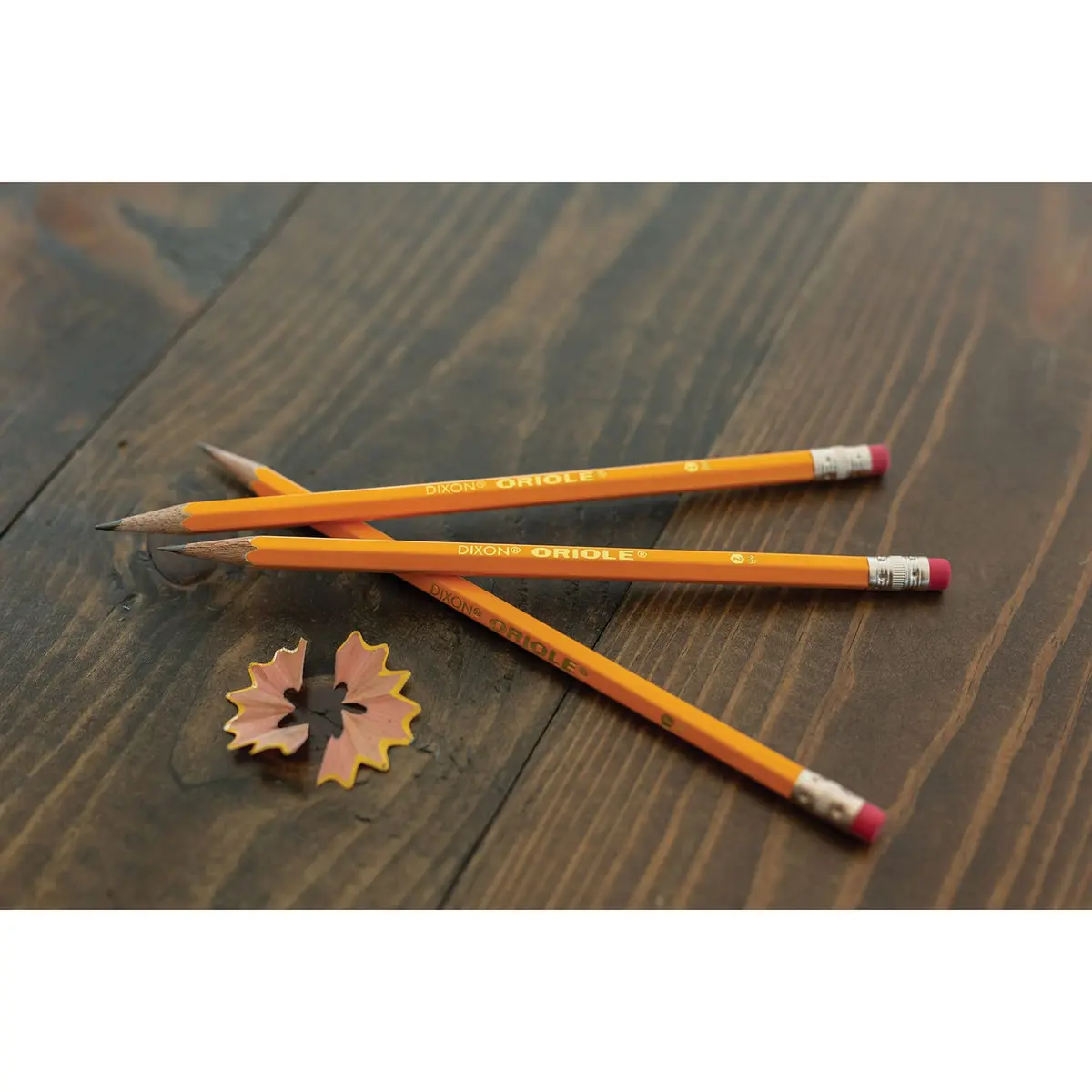 Dixon Oriole Woodcase Pencil #2.5/F Medium Fine, Yellow Barrel 12-Pack (12875) | Smooth Ink Flow Writing Instrument - view 2