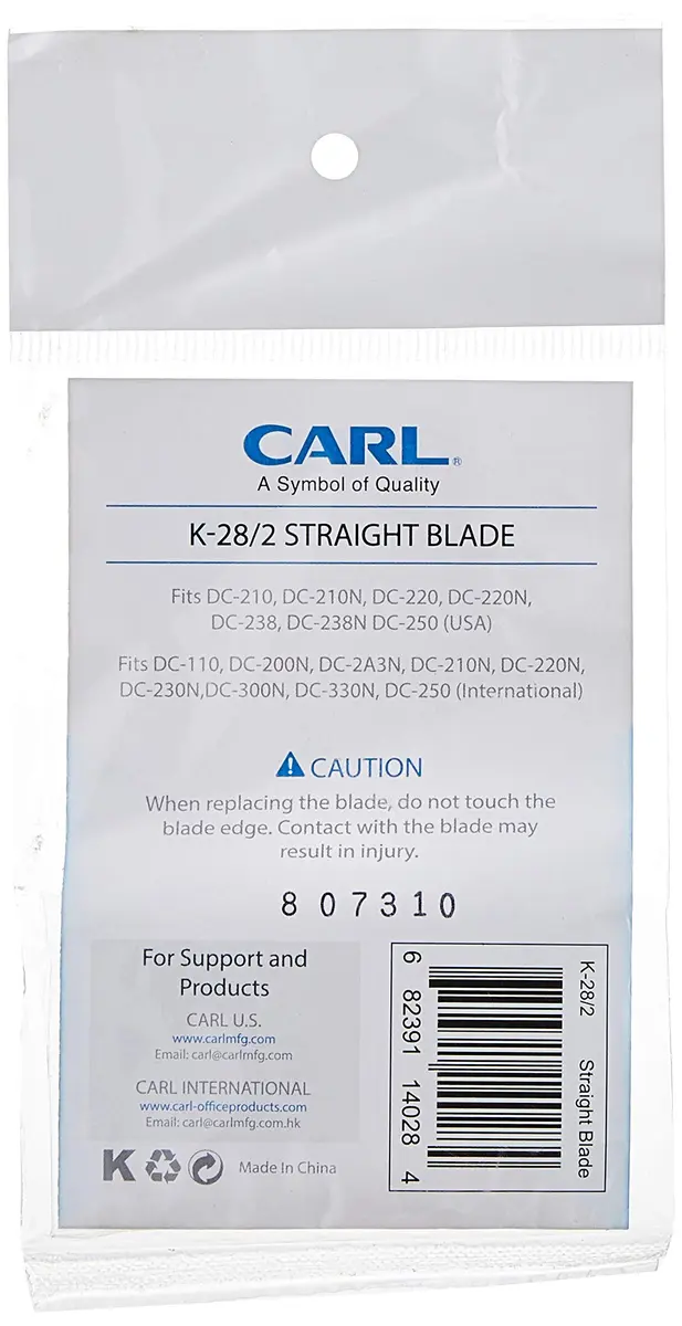 CARL Replacement Straight Blade for DC-210/220/238/250 | Precise Cut & Easy Change, Gray - view 4