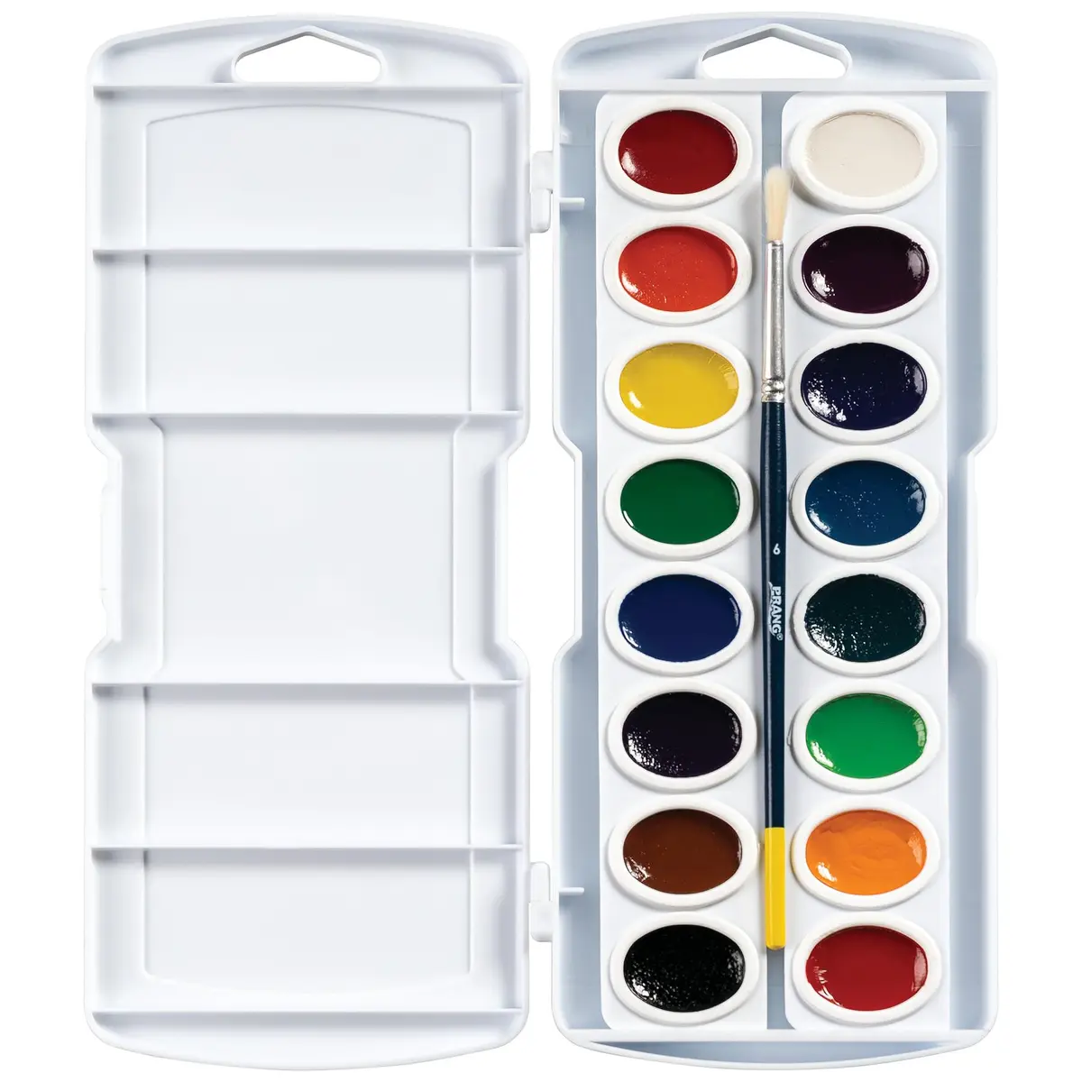Prang Watercolor Paint Set, 16 Colors | Bright, Non-Toxic, Refillable Oval Pan, 1 Count - view 3