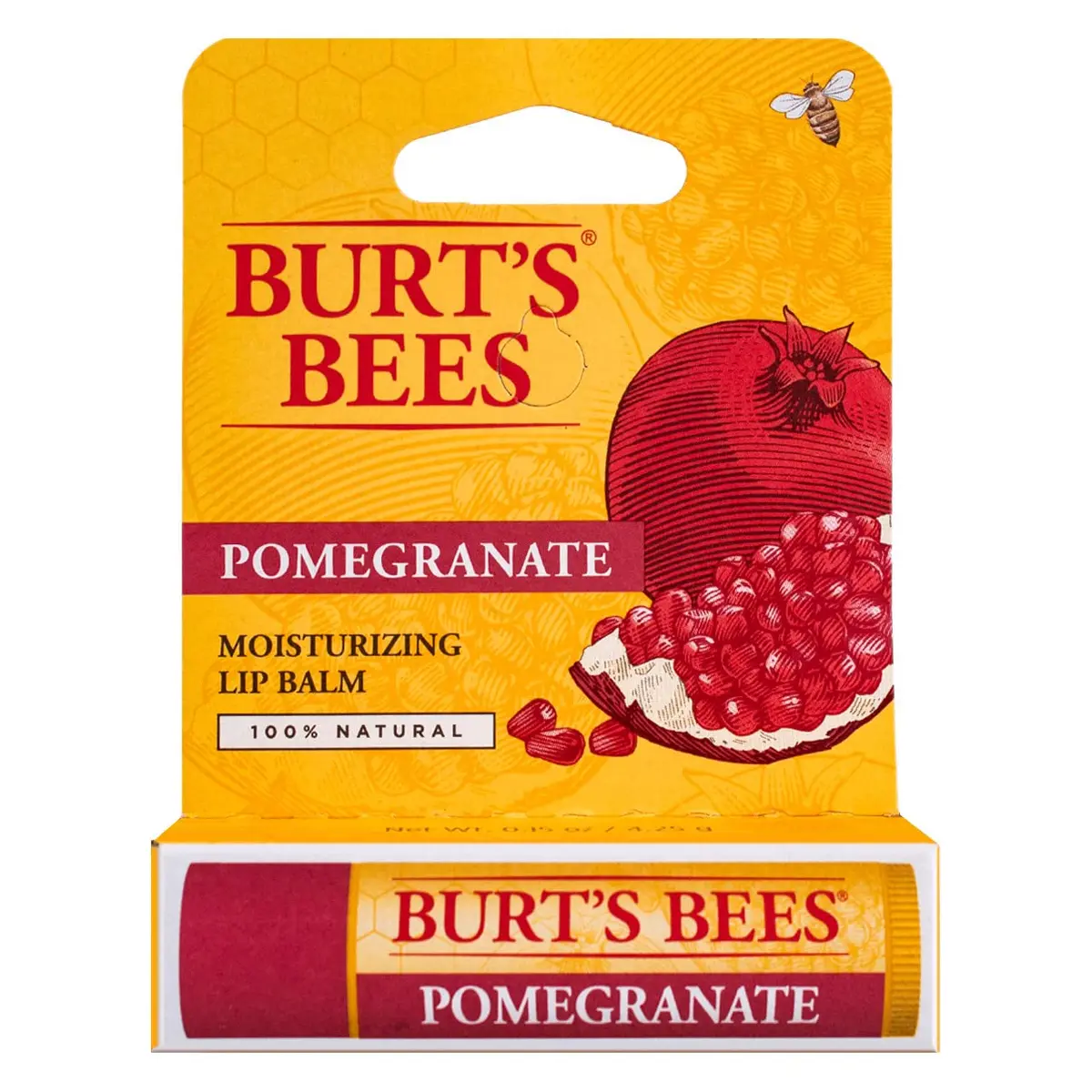Burt's Bees Pomegranate Oil Lip Balm 6 Tubes | Nourishing & Hydrating for Dry Lips - main product image