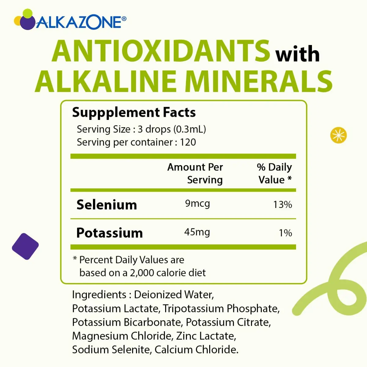 Alkazone pH Balance Mineral Drops 1.25 Fl Oz (37 ml) | Antioxidant Alkaline Water Enhancer - view 2