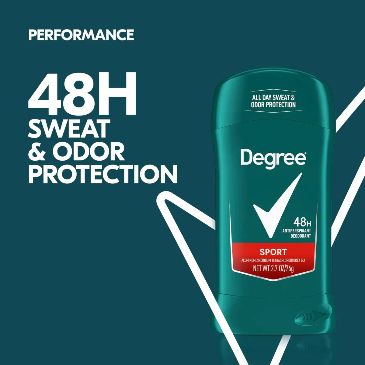 Degree Antiperspirant Deodorant for Women, Shower Clean Scent, 2.7 oz (Pack of 6) - view 4