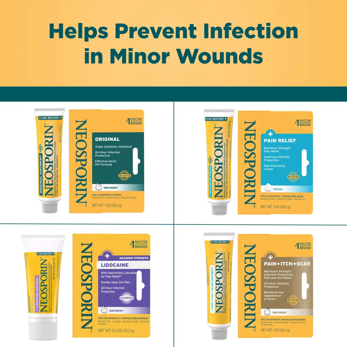 Neosporin Original First Aid Antibiotic Ointment 1 Oz | Triple Antibiotic Formula for Minor Wounds & Scars - view 5