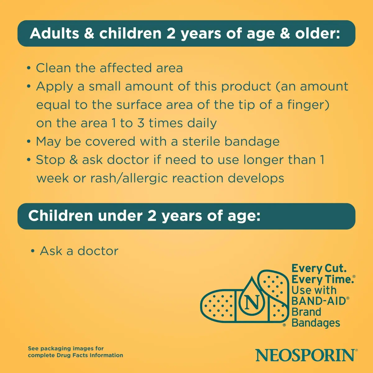 Neosporin Original First Aid Antibiotic Ointment 1 Oz | Triple Antibiotic Formula for Minor Wounds & Scars - view 6