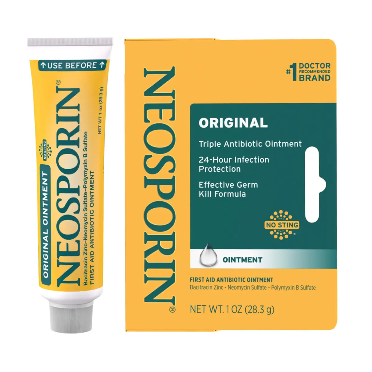 Neosporin Original First Aid Antibiotic Ointment 1 Oz | Triple Antibiotic Formula for Minor Wounds & Scars - main product image