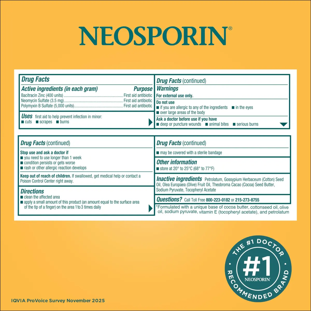 Neosporin Original First Aid Antibiotic Ointment 1 Oz | Triple Antibiotic Formula for Minor Wounds & Scars - view 8