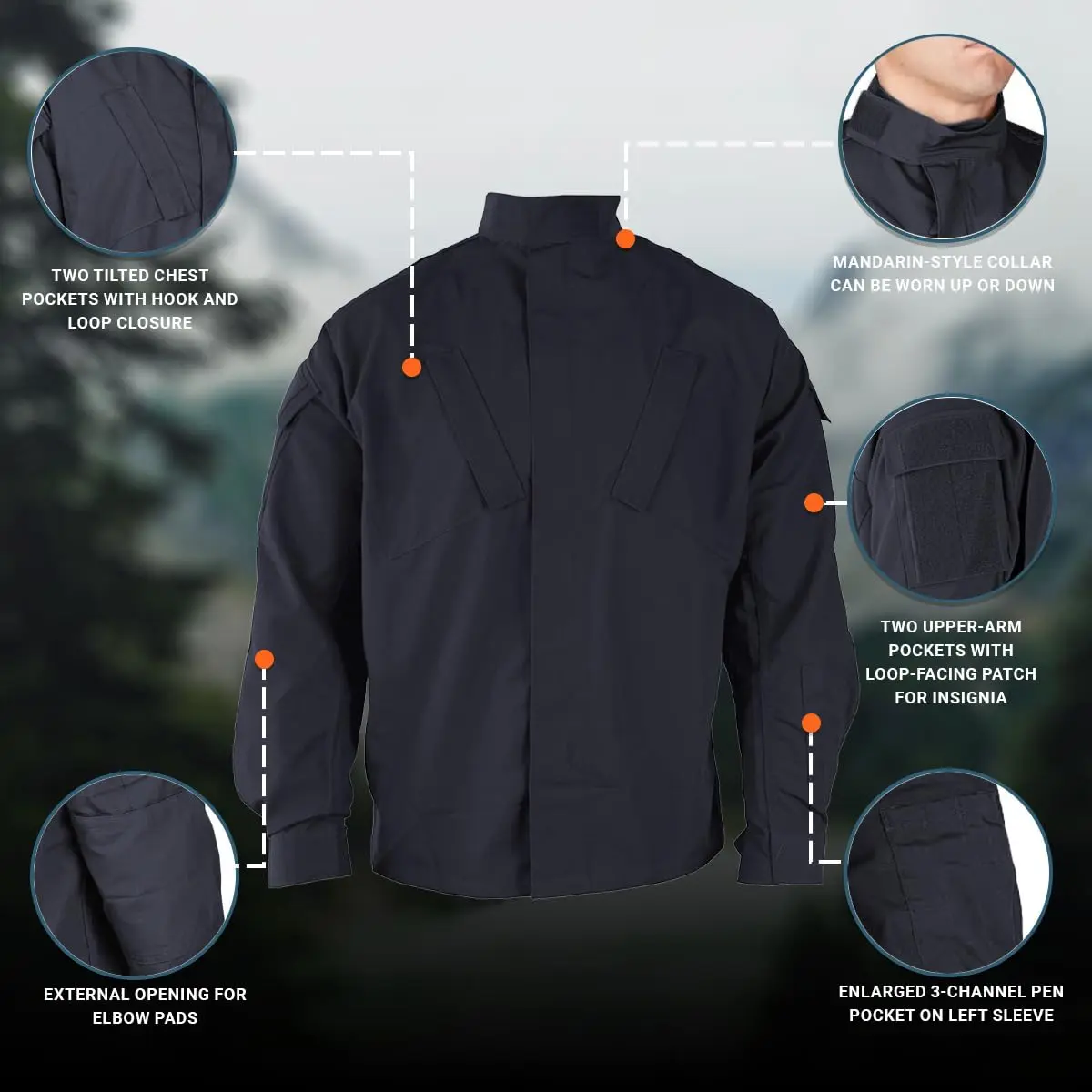 Propper TAC.U Coat Medium Tall LAPD Navy | Wrinkle-Resistant Military Outerwear - view 5