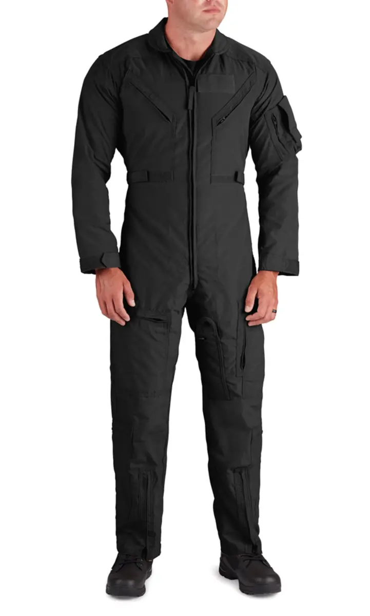 Propper CWU 27/P Nomex Flight Suit, Black, 40 Short | Flame-Resistant Military-Grade Flight Coverall - main product image