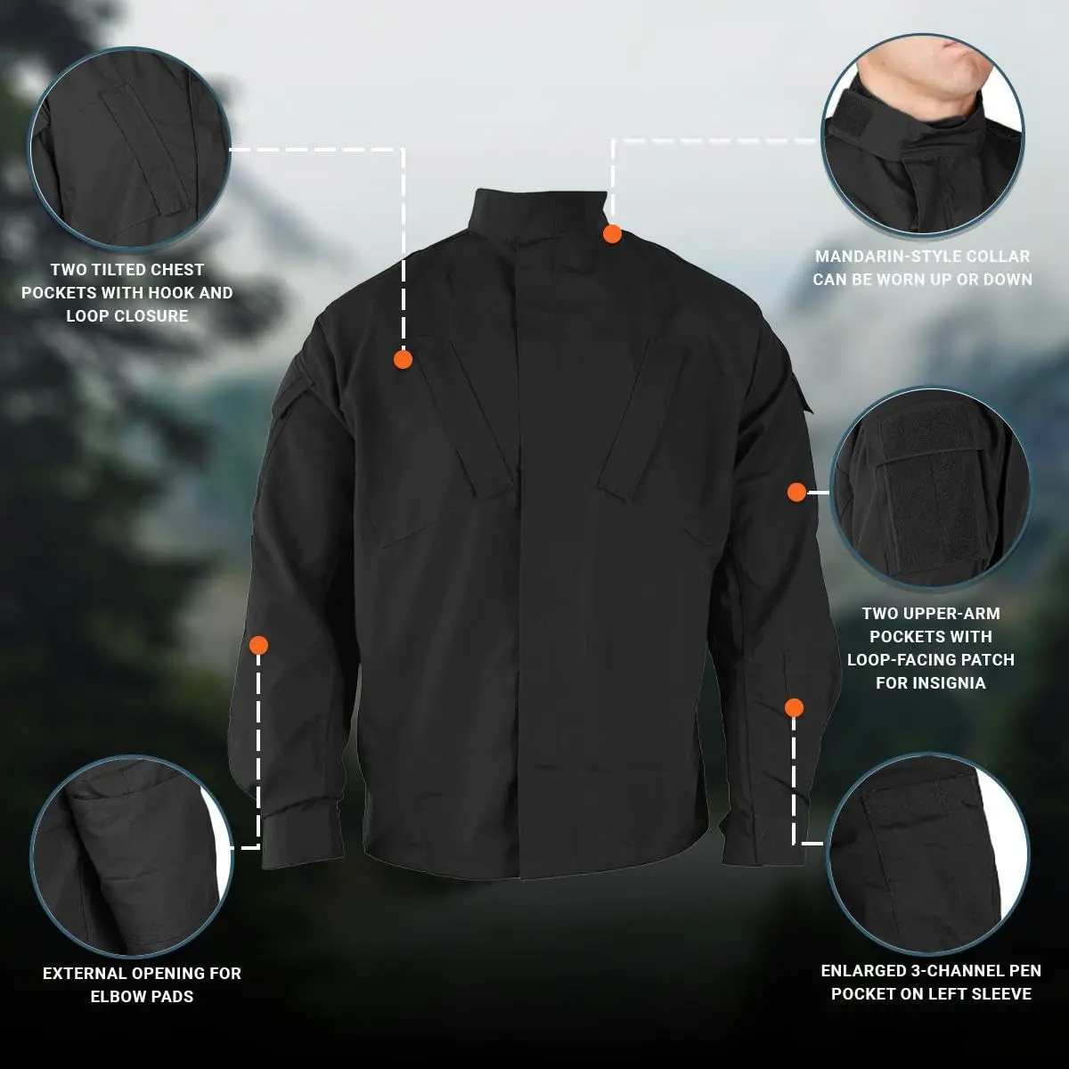 Propper TAC.U Coat, Small Tall, Black | Military Uniform for Law Enforcement - view 5