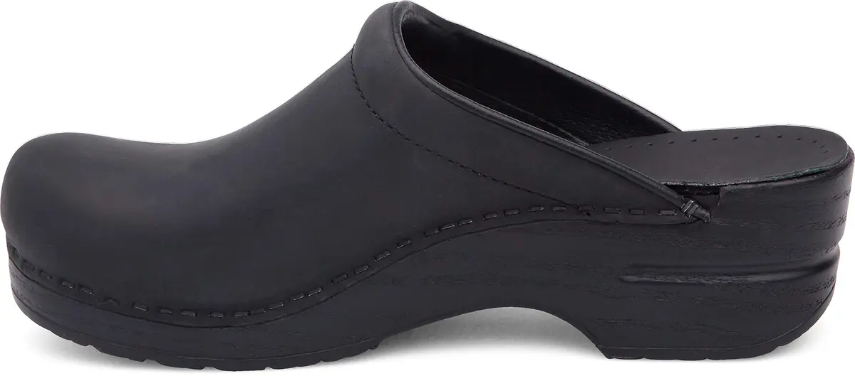 Dansko Sonja Black Oiled Mule 9.5-10 M US | Classic Comfort with Anti-Fatigue Support - view 6