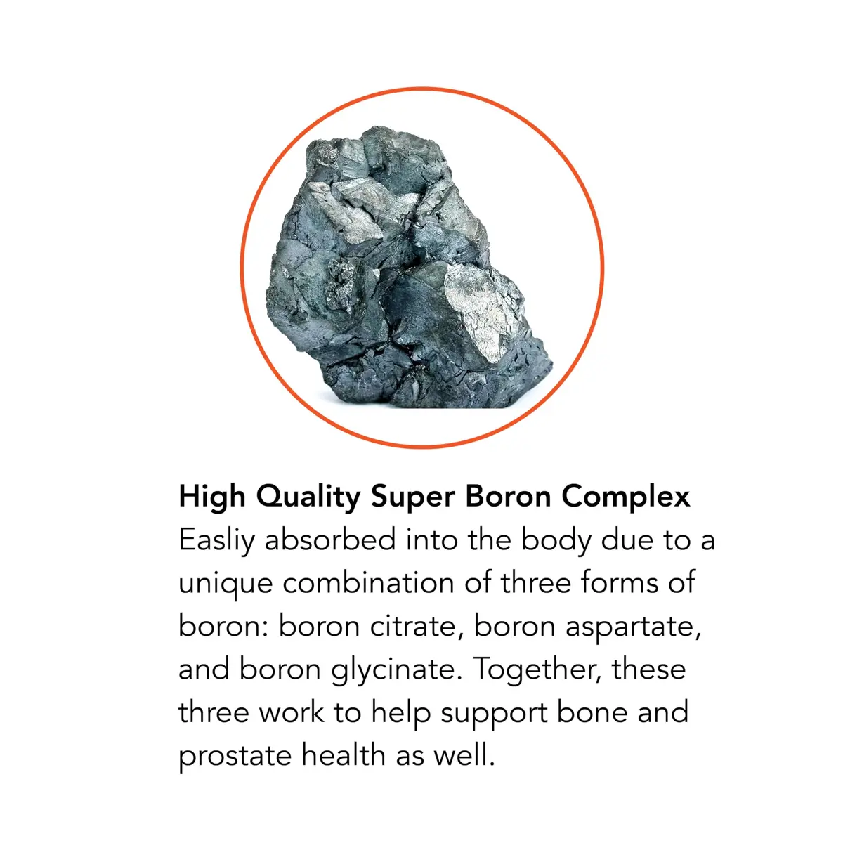 Botanic Choice Super Boron Complex 3mg Bone Support Supplement, 90 Capsules | Supports Bone & Prostate Health - view 5