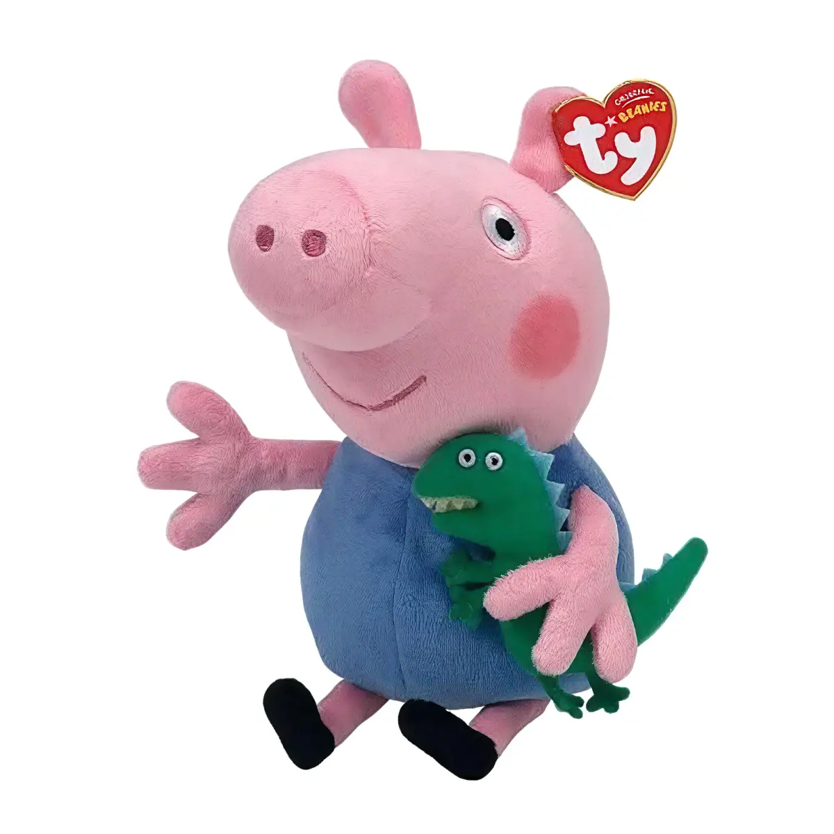 Ty George Pig Beanie Baby Plush Toy 20 cm (8 inches) | Officially Licensed by Ty - main product image