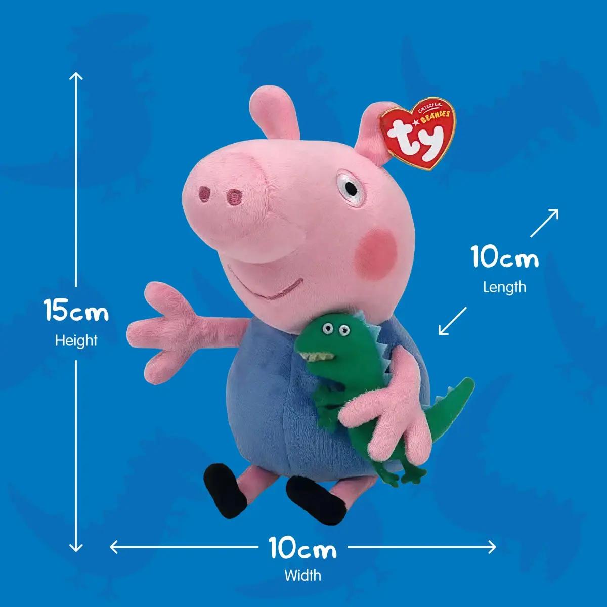 Ty George Pig Beanie Baby Plush Toy 20 cm (8 inches) | Officially Licensed by Ty - view 5