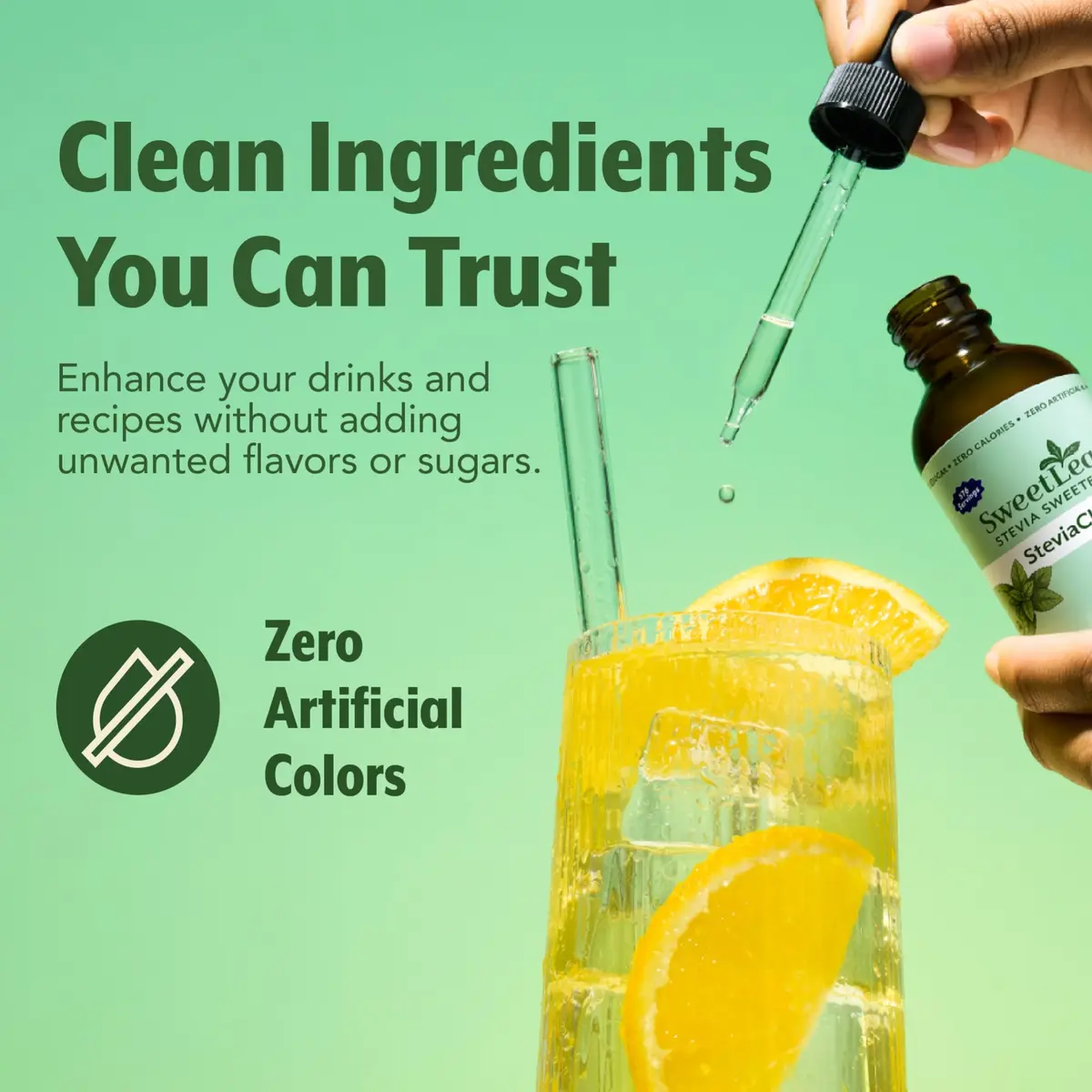 SweetLeaf Stevia Drops Liquid Sweetener, SteviaClear 2 Fl Oz Pack of 2 | Zero Calorie Sugar Substitute - view 6