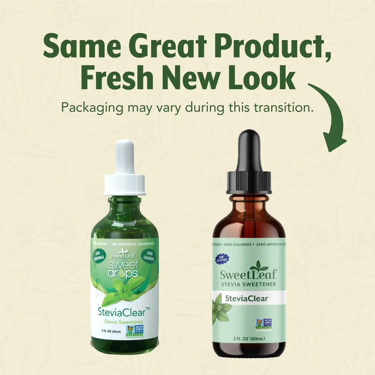 SweetLeaf Stevia Drops Liquid Sweetener, SteviaClear 2 Fl Oz Pack of 2 | Zero Calorie Sugar Substitute - view 2